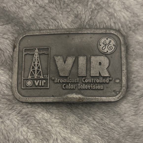 Vintage GE VIR Belt Buckle - Picture 1 of 2